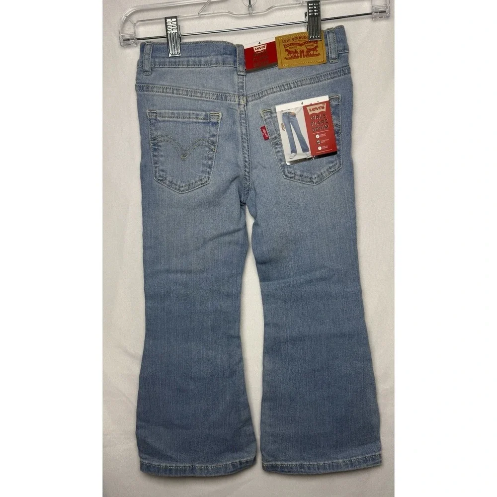 NWT Levi's Girls Flare 726 Denim Light‎ Wash Toddler Girls Size 4